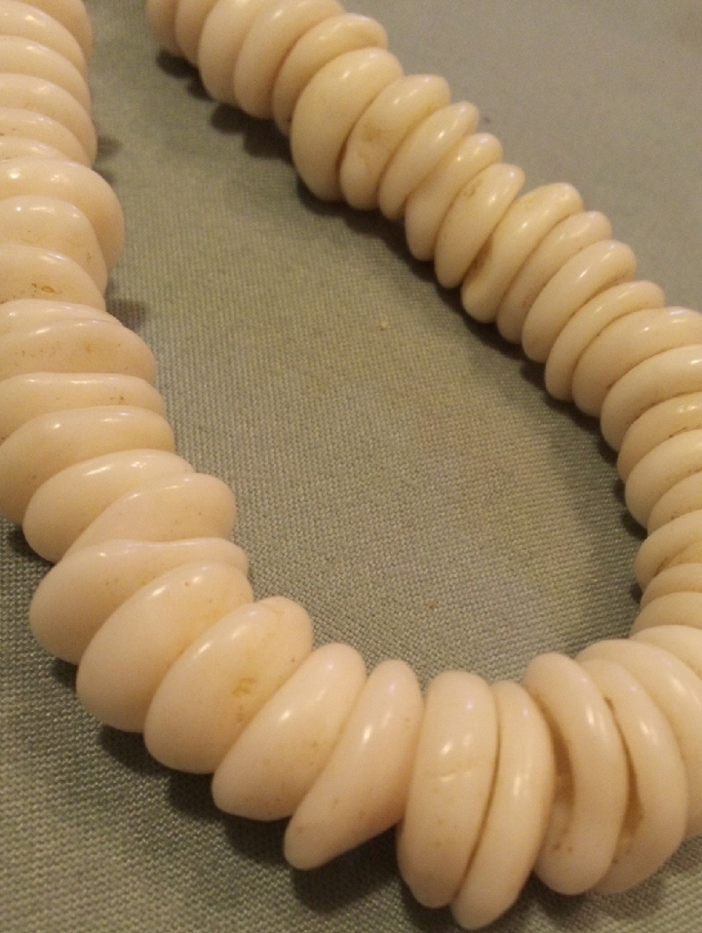 Cream Beaded Necklace - Women's Jewelry - Picture 3 of 5